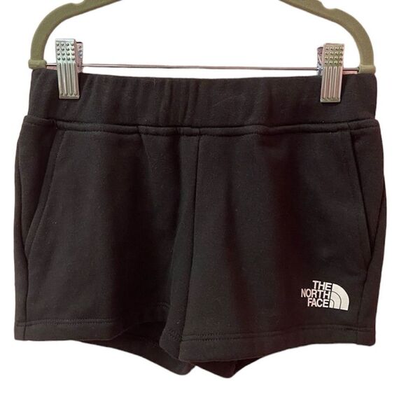 The North Face Girls Black Sweat Shorts US Small 7/8 - Picture 1 of 4